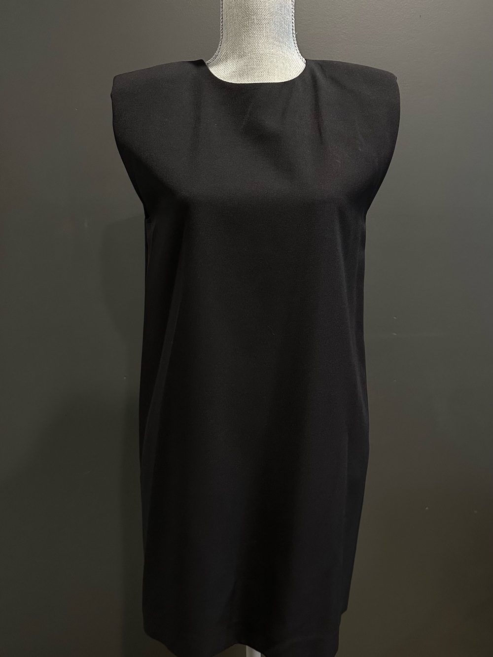 Zara Black Sleeveless Mini Shift Dress